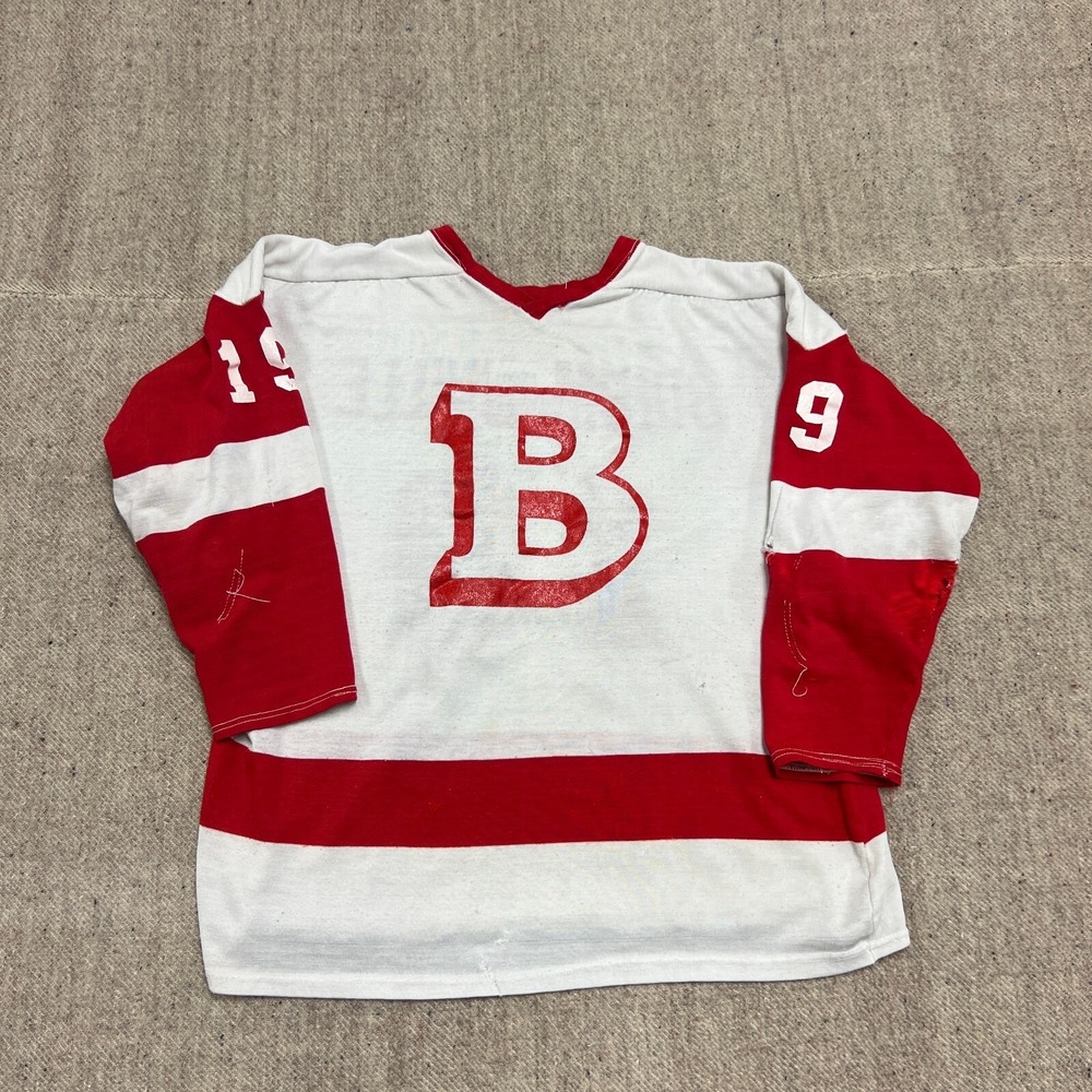 Vintage Bowmanville Hockey Jersey Mens Small White 1960s‎ Canada